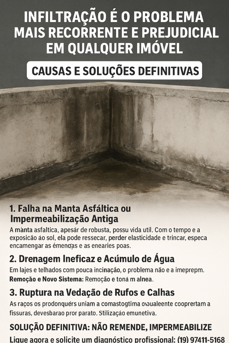 Paredes com infiltração