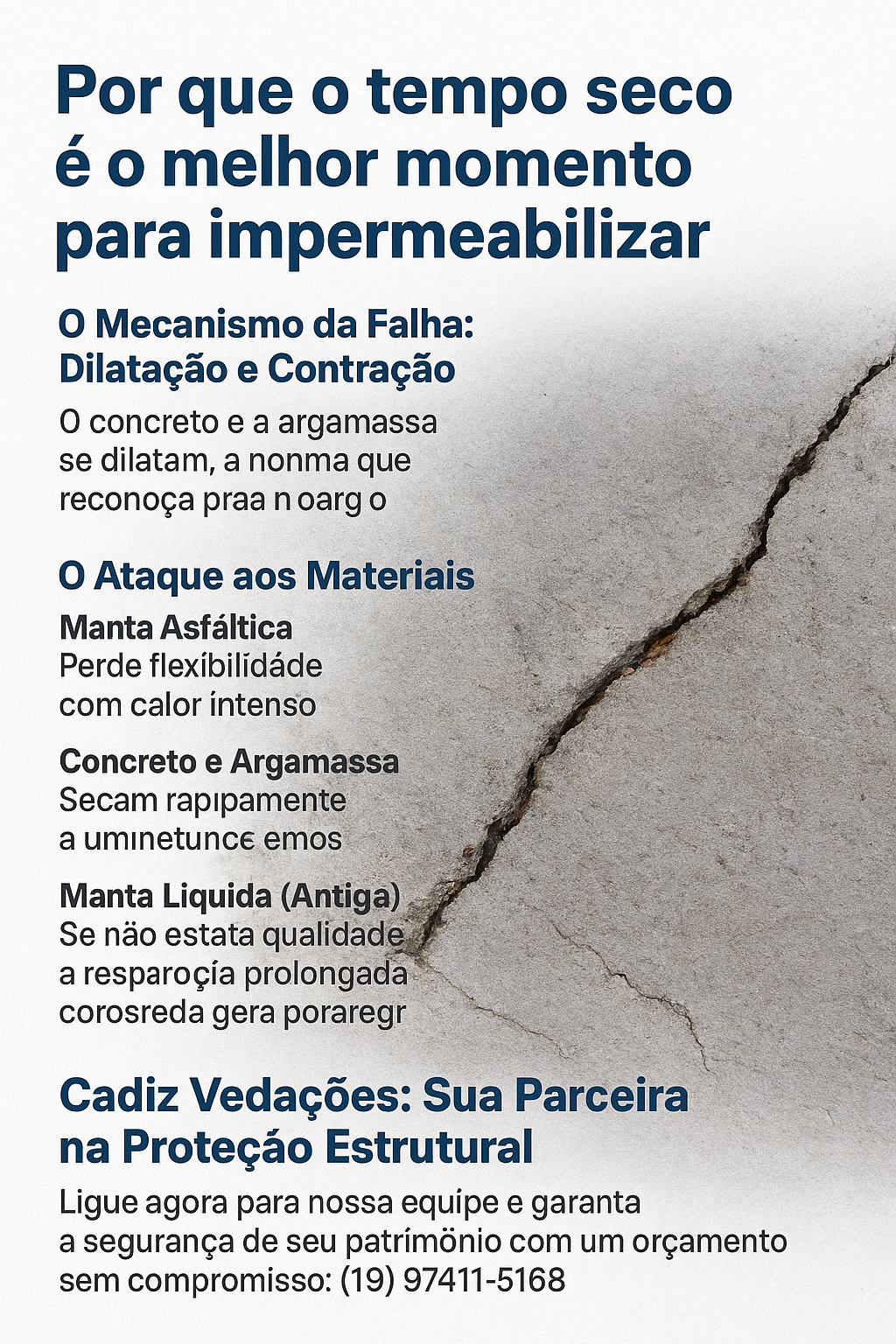 Parede com rachadura